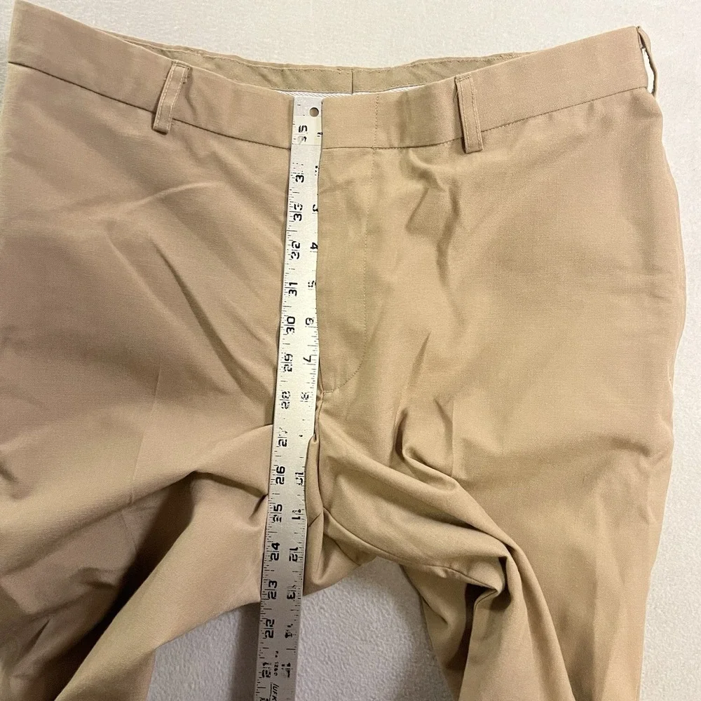 Flying Cross U.S. Navy Uniform Dress Pants Mens 34 Khaki Flat Front Made in USA